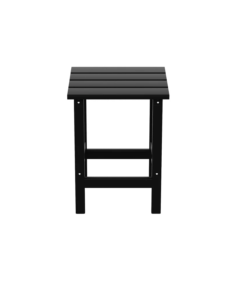 WestinTrends 3 Piece set Outdoor Patio Poly Adirondack rocking chairs with side table