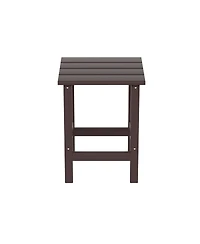 3 Piece set Outdoor Patio Poly Adirondack rocking chairs with side table