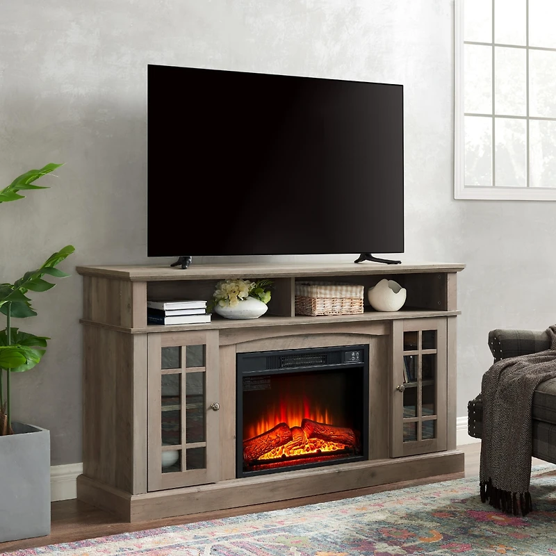 Streamdale Classic Tv Stand with 23" Fireplace for TVs up to 65"