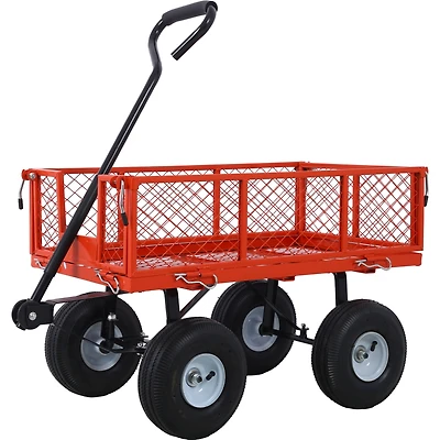 Streamdale Heavy-Duty Steel Garden Cart, 3 Cu Ft