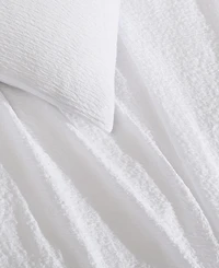 Closeout! Calvin Klein Seersucker 3 Piece Duvet Cover Set, Queen