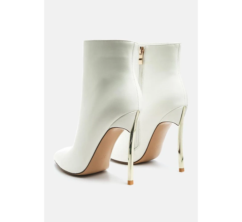 siren patent faux leather bootie