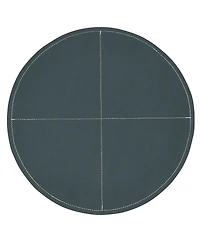 Saro Lifestyle Pu Leather Luxe Placemat Set of 4,15"x15"