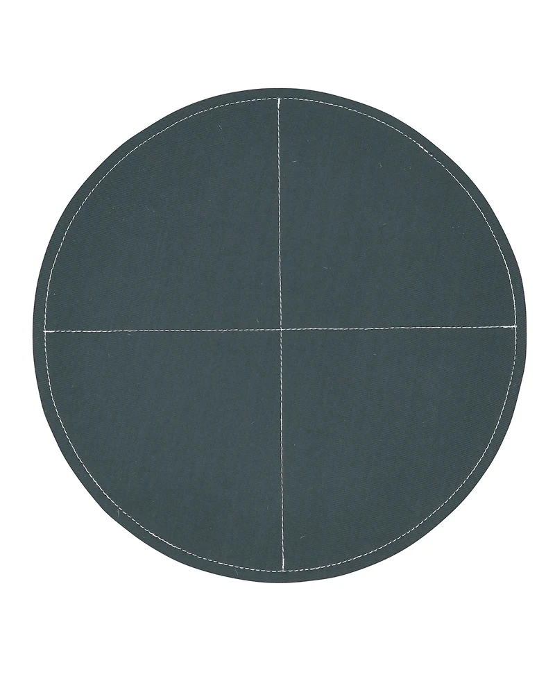 Saro Lifestyle Pu Leather Luxe Placemat Set of 4,15"x15"