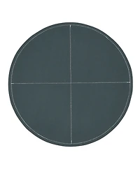 Saro Lifestyle Pu Leather Luxe Placemat Set of 4,15"x15"