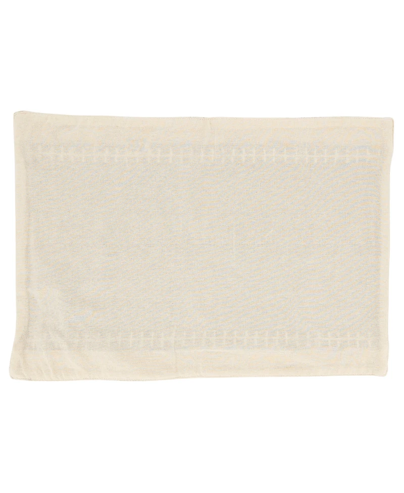 Saro Lifestyle Whipstitched Border Design Placemat Set of 4, 14"x20"