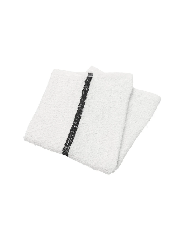 Arkwright Home Qwick Wick Bar Mop Towels (12 Pack), Cotton, 16x19 in., Multipurpose Terry Cleanup Towels, Striped Color Options