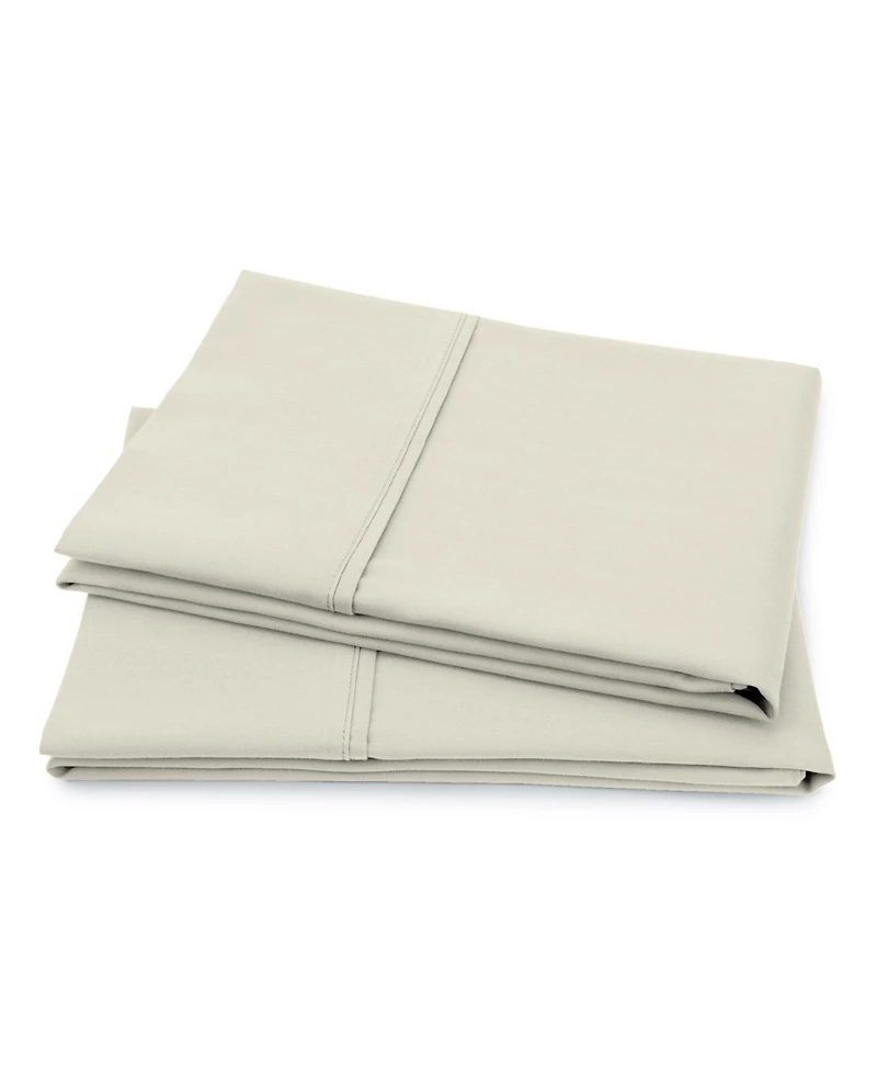Purity Home 400 Thread Count Wrinkle Resistant Cotton Sateen Pillowcase Pair, Standard