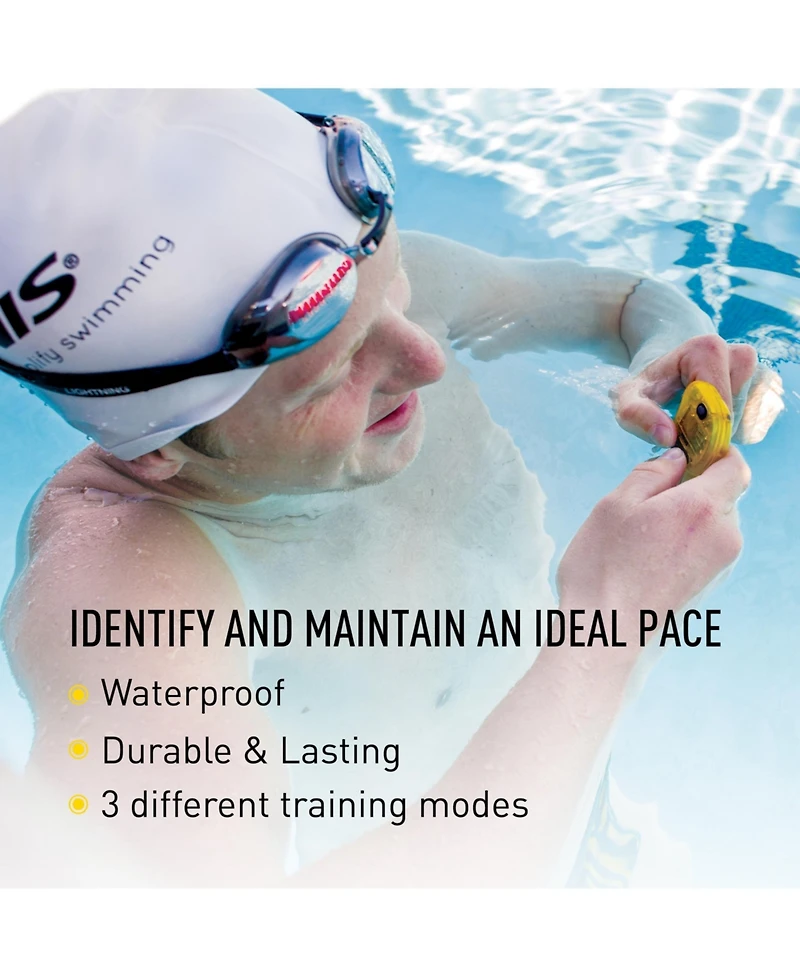Finis Tempo Trainer Pro Audible Metronome Pacing Device , Yellow/Blk, Small