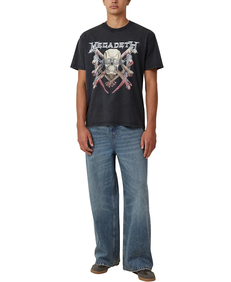Cotton On Men's Loose Fit Music T-Shirt - Megadeth