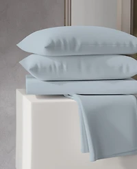Purity Home 400 Thread Count Wrinkle Resistant Cotton Sateen -Pc. Sheet Set