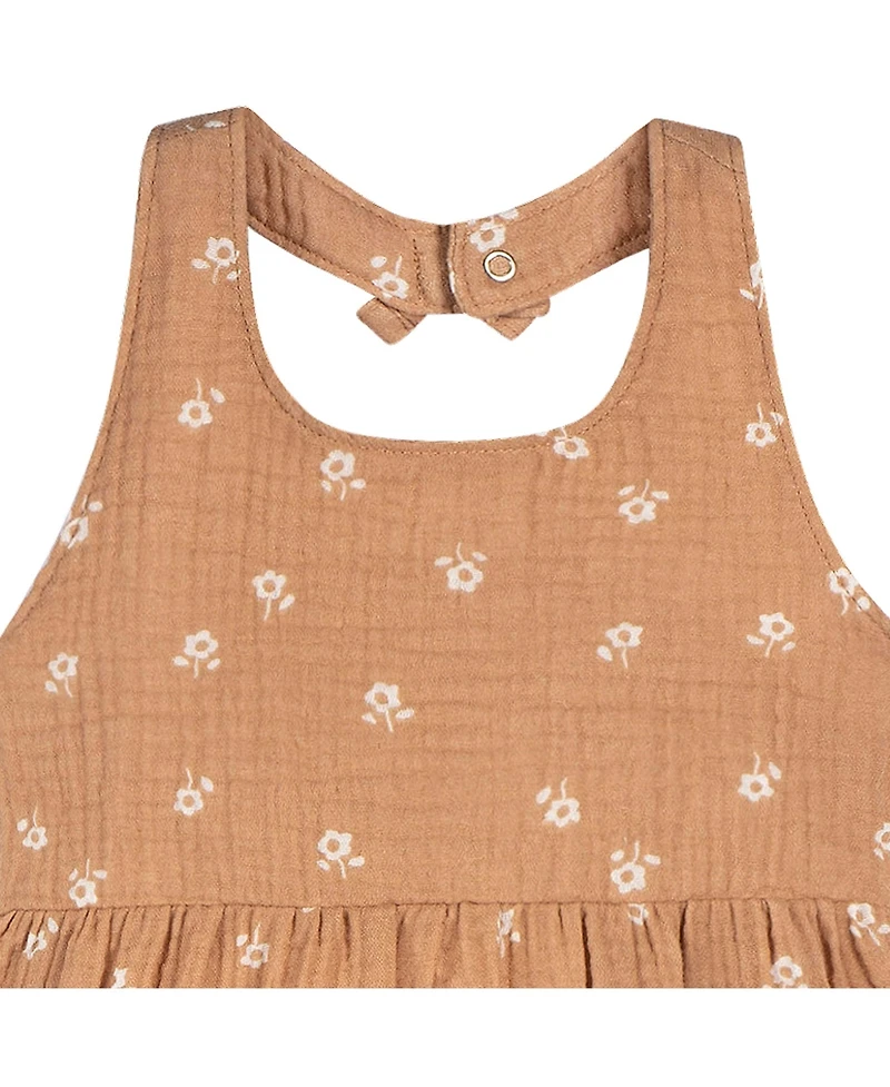 Gerber Toddler Girls Gauze Halter Romper