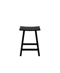 WestinTrends Outdoor Patio Adirondack Counter Height Stool Chair Set of 2