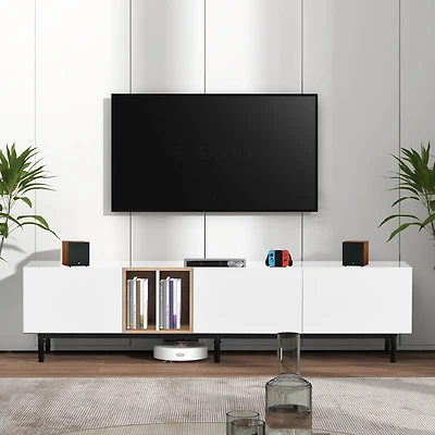 Streamdale Modern 80" Tv Stand with Large Storage