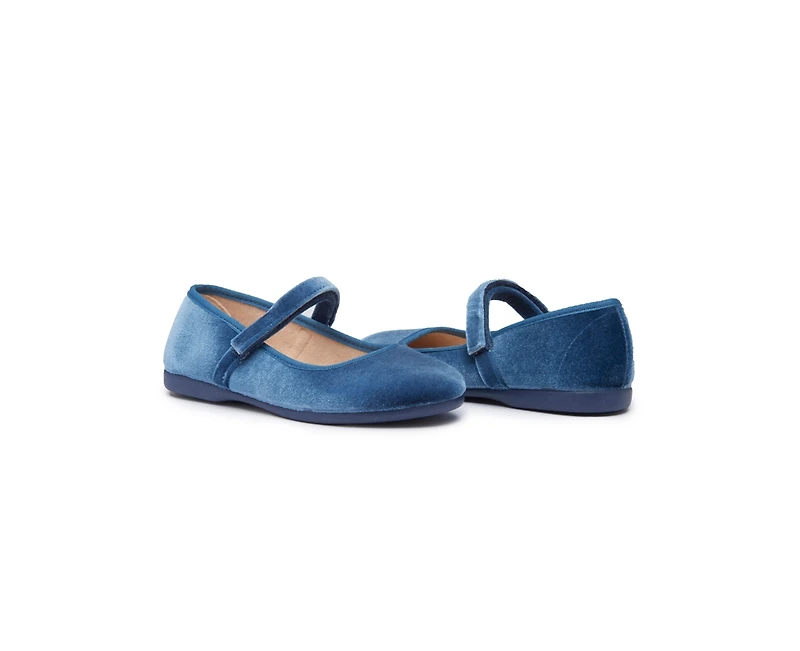 Childrenchic Girls Classic Velvet Mary Janes