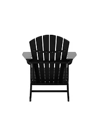 WestinTrends Outdoor Adirondack Chair With Footrest Ottoman Set