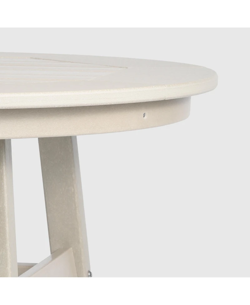 WestinTrends Outdoor 35" Hdpe Round Patio Bar Height Table