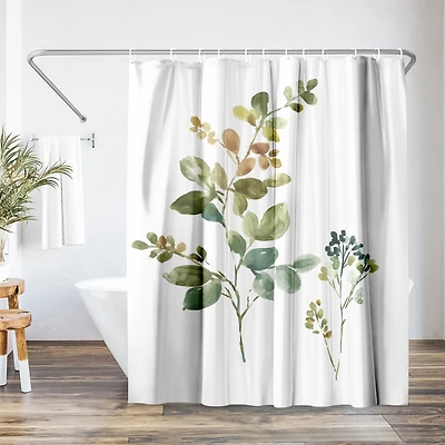 71x74 Floral Shower Curtain - True And Fair by Pi Creative Art