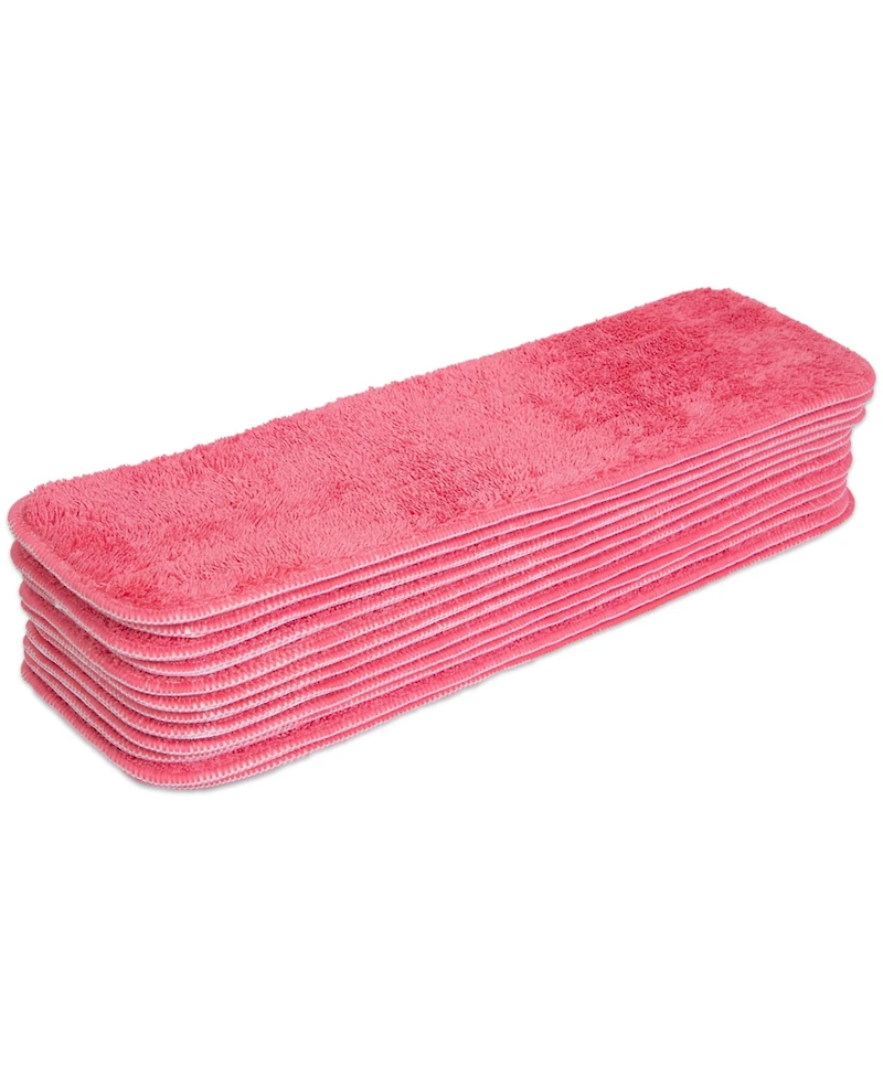 Arkwright Home Microfiber Flat Wet Mop Refills (12 Pack) - 18", Color Options