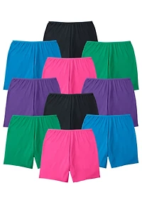 Comfort Choice Women's Cotton Boxer 10-Pack