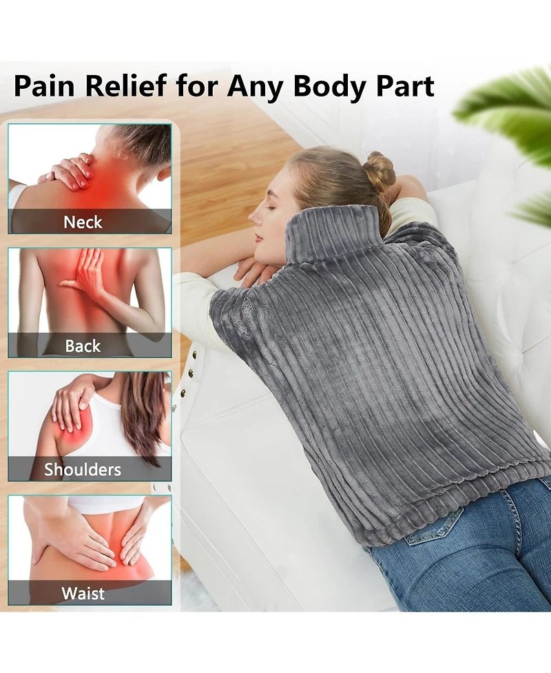 Caromio Weighted Electric Heating Pad for Neck and Shoulders, 24"x33"