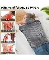 Caromio Weighted Electric Heating Pad for Neck and Shoulders, 24"x33"