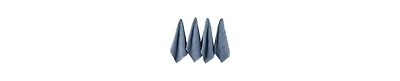 Design Imports Luxury Bar Mop Collection Chevron Dishtowel Set, 16x19", Stonewash Blue, 4 Piece