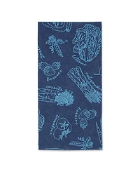 Design Imports Fridge Liner Collection Non-Adhesive, Cut to Fit, 12x24", Nautical Blue Market, 6 Piece