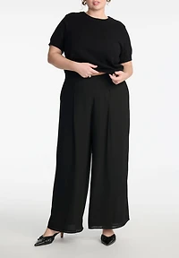 Eloquii Women's Plus Size Wide Leg Pant