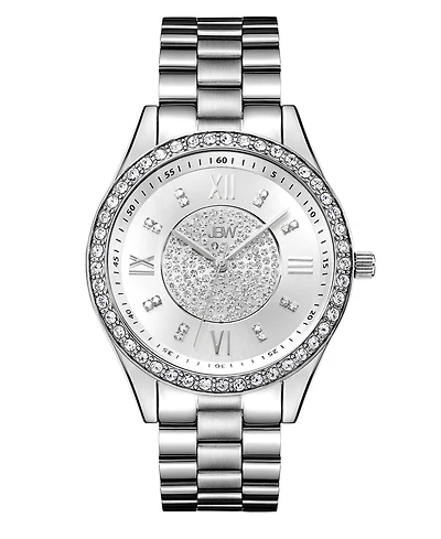 Jbw Women's Mondrian Diamond (1/6 ct.t.w.) Stainless Steel Watch