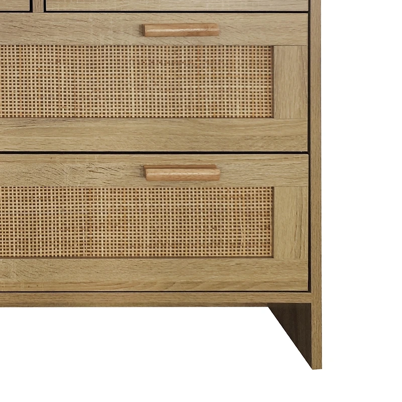 Streamdale 4-Drawer Rattan Cabinet for Home