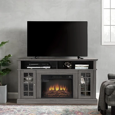 Streamdale Modern Tv Stand with Fireplace Insert for Up to 65" Tv