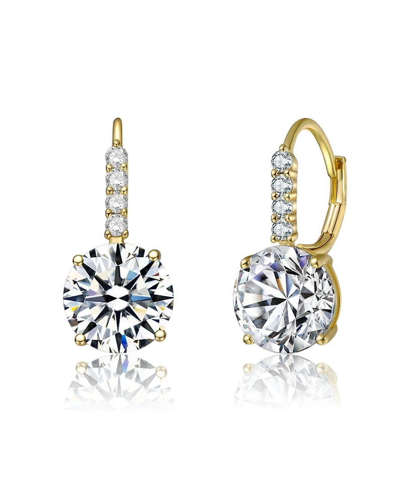 Classic Elegant Basket-Set Drop Leaver Back Earrings