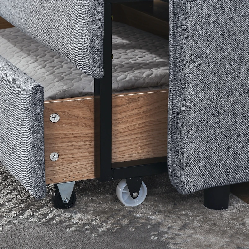 Streamdale Upholstered Daybed with Trundle and Storage_Drawers