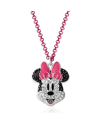 Disney Minnie Mouse Pave Pink Necklace
