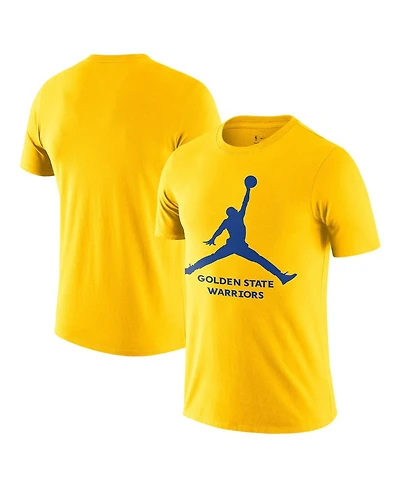 Nike Men's Gold Golden State Warriors Essential Jumpman T-Shirt