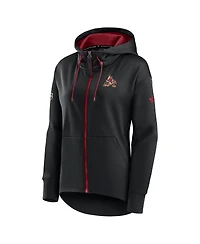 Fanatics Women's Black Arizona Coyotes Authentic Pro Rink Full-Zip Hoodie