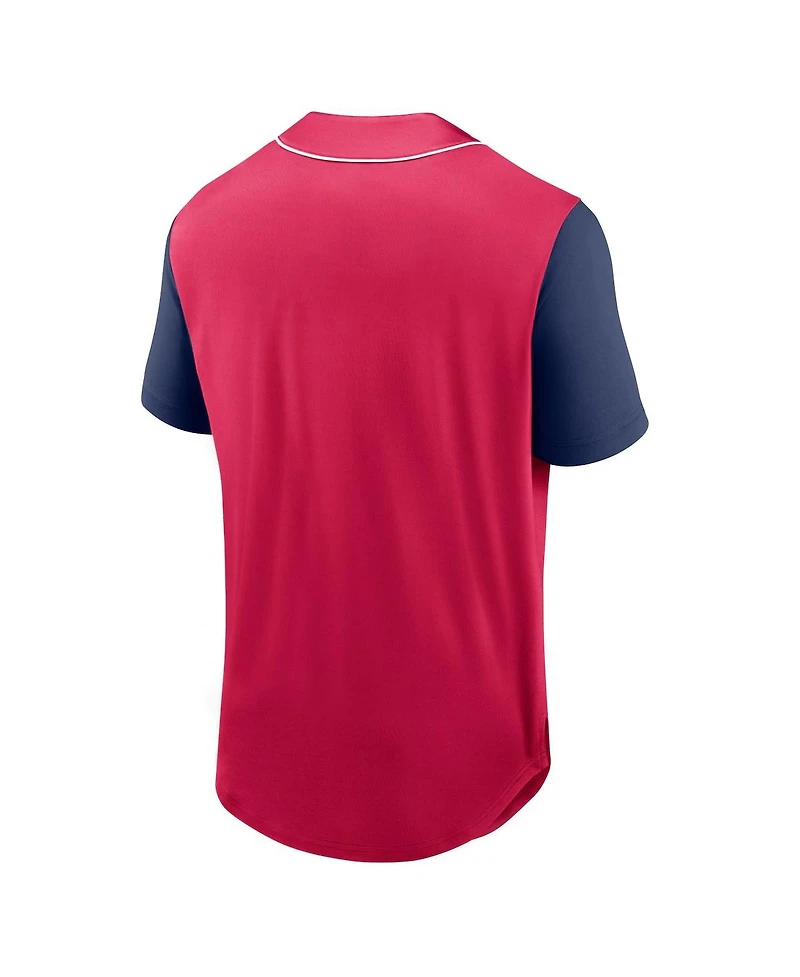 Fanatics Men's Red St. Louis City Sc Balance Fashion Baseball Jersey