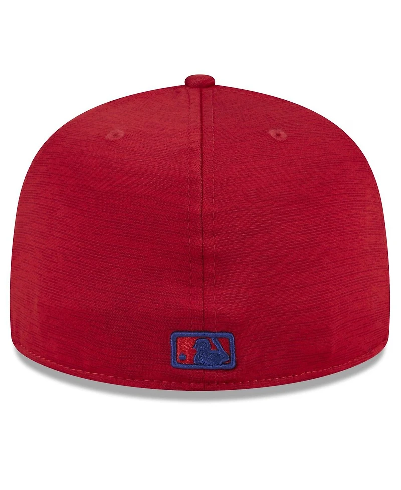 New Era Men's Red Philadelphia Phillies 2024 Clubhouse 59FIFTY Fitted Hat