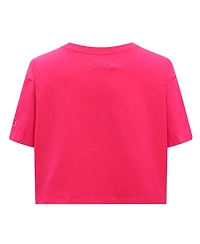 Pro Standard Women's Pink San Francisco Giants Triple Boxy Cropped T-Shirt