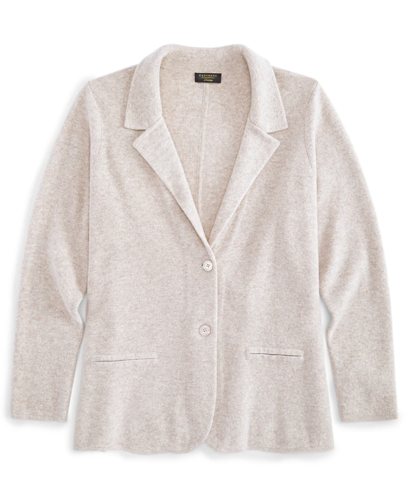 Charter Club Plus 100% Cashmere Blazer, Macy's Exclusive