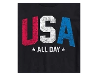 Hybrid Apparel Trendy Juniors Usa Graphic Tee