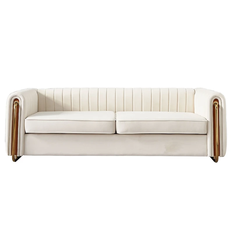 Streamdale Furniture Modern Velvet Sofa