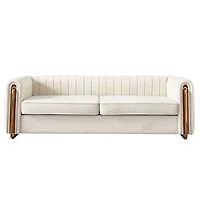 Streamdale Furniture Modern Velvet Sofa