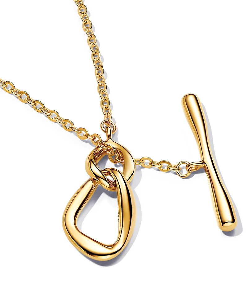 Pandora Shaped Circles T-bar 19.7 inch Necklace
