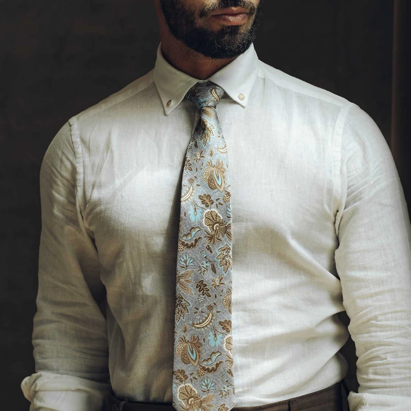 Elizabetta Men's Medici - Printed Silk Tie for Men