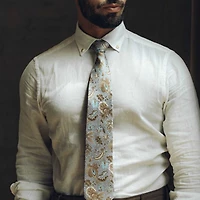 Elizabetta Men's Medici - Printed Silk Tie for Men