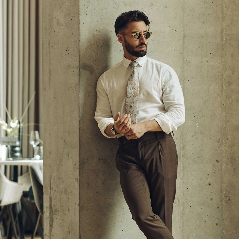 Elizabetta Men's Medici - Printed Silk Tie for Men