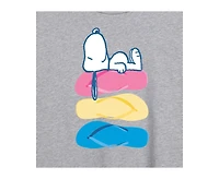 Hybrid Apparel Trendy Juniors Peanuts Summer Graphic Oversized Tee