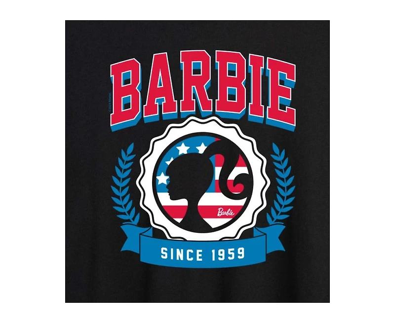 Hybrid Apparel Trendy Juniors Barbie Usa Graphic Oversized Tee